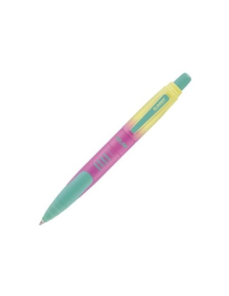 BOLIGRAFO MILAN COMPACT SUNSET RETRACTIL TINTA AZ. 1MM SURT.