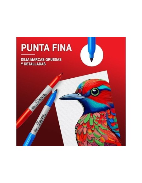 ROTULADOR SHARPIE PERMANENTE FINO 4 UD.FANTASIA SURT.