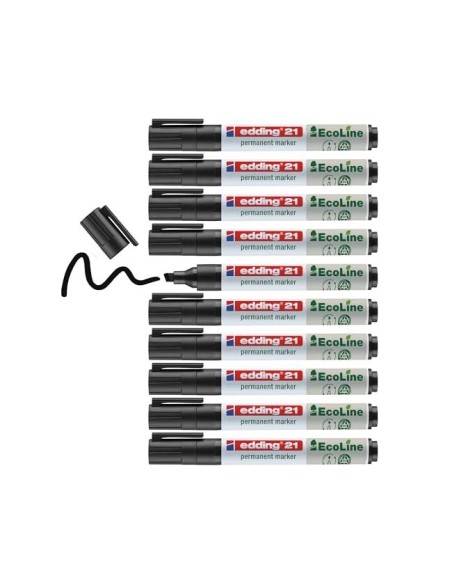 ROTULADOR EDDING 21 PERM.ECOLINE 90% RECI.NG.PUNTA RED.1,5-3MM RECARG