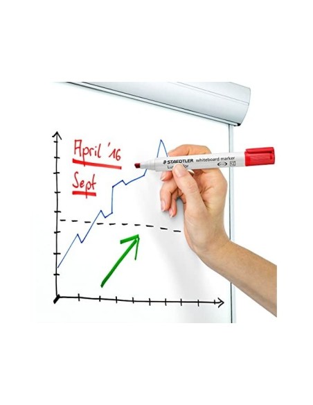 ROTULADOR STAEDTLER LUMOCOLOR 351 PIZA BL. RED.2MM RECARGA 10 UD.COL.