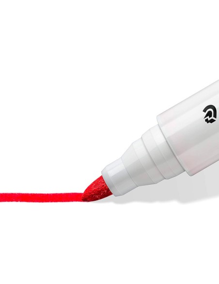 ROTULADOR STAEDTLER LUMOCOLOR 351 PIZA BL. RED.2MM RECARGA 10 UD.COL.