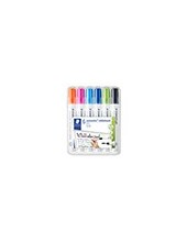 ROTULADOR STAEDTLER LUMOCOLOR 351 PIZARRA BL. RED.2MM RECA  6 UD.COL. 2