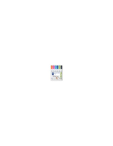 ROTULADOR STAEDTLER LUMOCOLOR 351 PIZARRA BL. RED.2MM RECA  6 UD.COL.