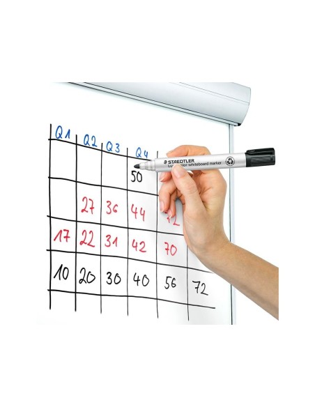 ROTULADOR STAEDTLER LUMOCOLOR 351 PIZARRA BL. RED.2MM RECA  6 UD.COL.