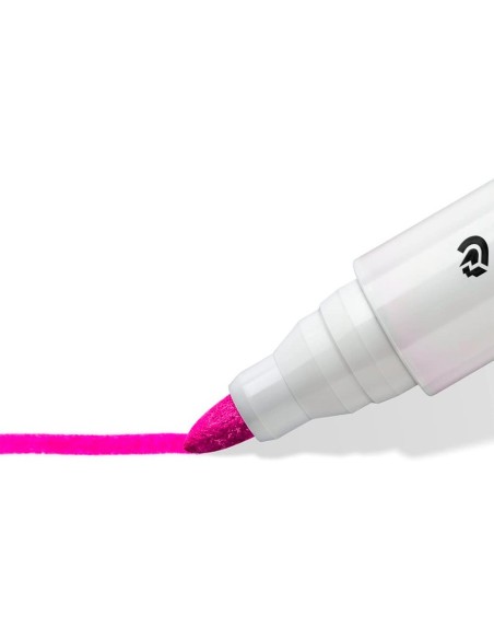 ROTULADOR STAEDTLER LUMOCOLOR 351 PIZARRA BL.PUNTA RED.2MM REC.ROSA