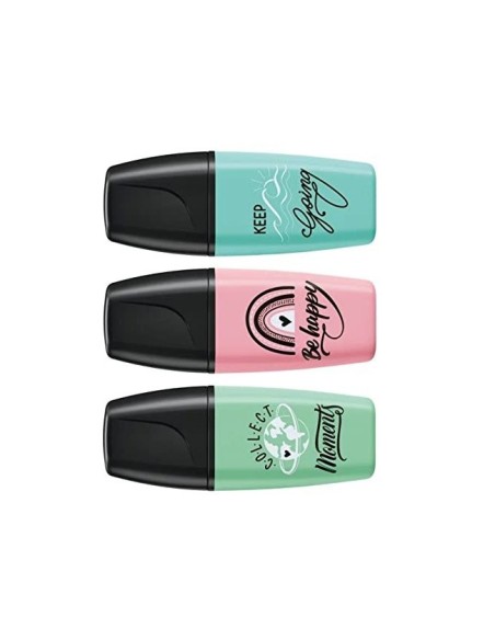 ROTULADOR STABILO BOSS MINI PASTEL LOVE  3 UD. MENTA/ROSA/TURQ.