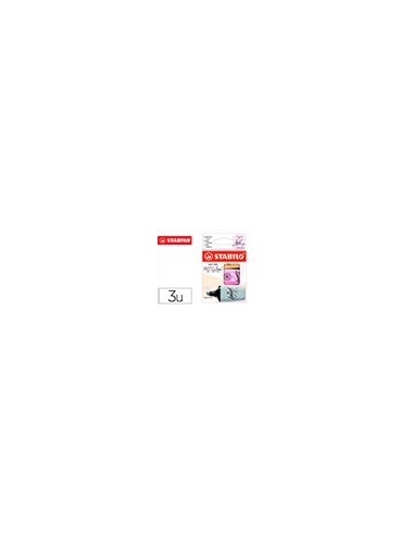 ROTULADOR STABILO BOSS MINI PASTEL LOVE  3 UD.FUC/NAR./GRIS