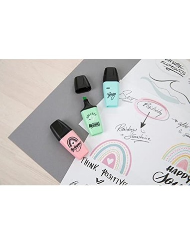 ROTULADOR STABILO BOSS MINI PASTEL LOVE  3 UD.FUC/NAR./GRIS