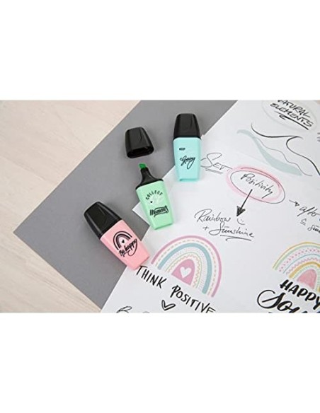 ROTULADOR STABILO BOSS MINI PASTEL LOVE  3 UD.FUC/NAR./GRIS