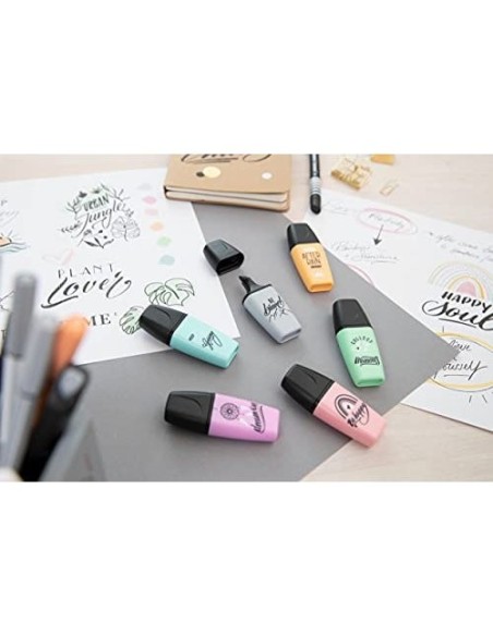 ROTULADOR STABILO BOSS MINI PASTEL LOVE  3 UD.FUC/NAR./GRIS