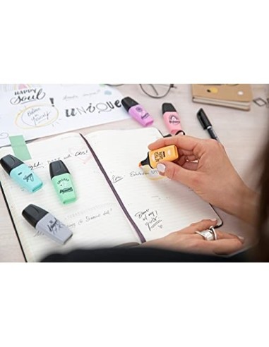 ROTULADOR STABILO BOSS MINI PASTEL LOVE  3 UD.FUC/NAR./GRIS