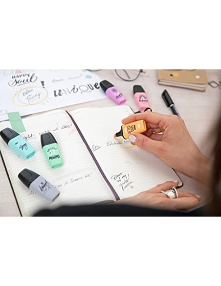 ROTULADOR STABILO BOSS MINI PASTEL LOVE  3 UD.FUC/NAR./GRIS