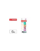 ROTULADOR STABILO BOSS MINI PASTEL LOVE  6 UD.SURT. 2