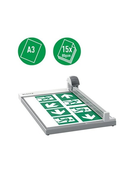 CIZALLA RODILLO LEITZ A3 BASE MADERA PLASTIFICADA CORTE 457MM DE