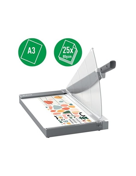 GUILLOTINA PALANCA LEITZ OFFICE PRO A3 BASE CRISTAL 457MM CORTE 25H.