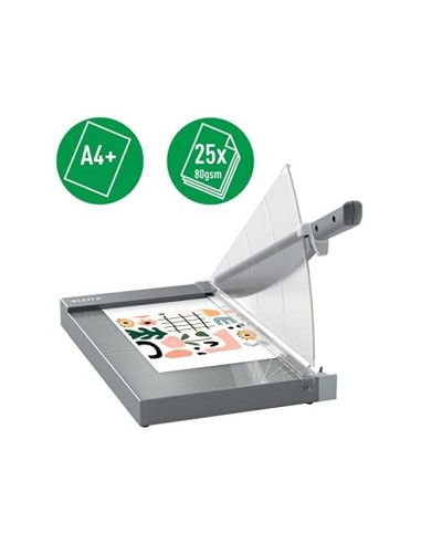 GUILLOTINA PALANCA LEITZ OFFICE PRO A4+ BASE CRISTAL 381MM CORTE 25H.