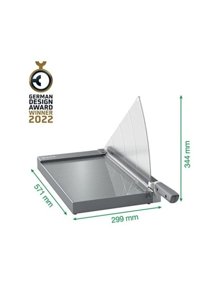 GUILLOTINA PALANCA LEITZ OFFICE PRO A4+ BASE CRISTAL 381MM CORTE 25H.