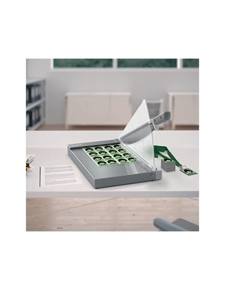 GUILLOTINA PALANCA LEITZ OFFICE PRO A4+ BASE CRISTAL 381MM CORTE 25H.