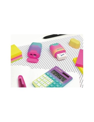 SACAPUNTAS MILAN COMPACT SUNSET PLAST.2 USOS GOMA BORRAR SURT.
