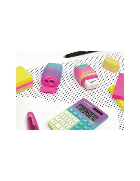 SACAPUNTAS MILAN COMPACT SUNSET PLAST.2 USOS GOMA BORRAR SURT.