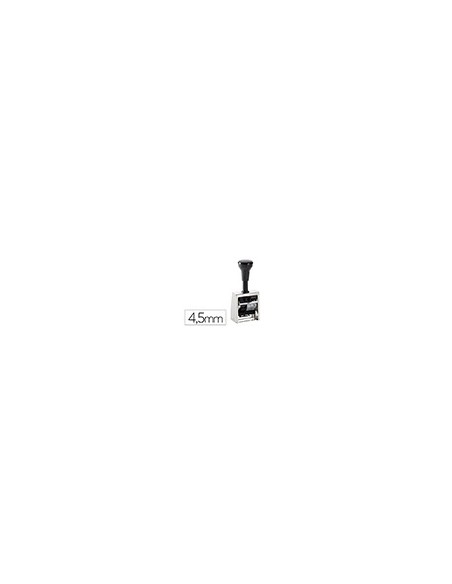 NUMERADOR AUTOMATICO REINER METALICO 6 CIFRAS ALTURA TIPO 4,5MM