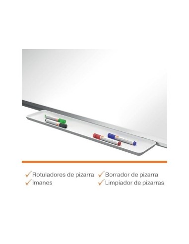 PIZARRA BL.NOBO COMP.PLUS ACERO VITRIF.PANORAMICO 70" MAG.1550X870MM