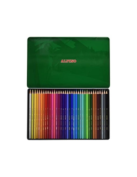 LAPICES ALPINO CAJA MET.DE 36 UD.SURT.