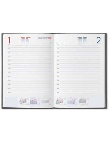 AGENDA 2027 ENCUADERNADA CORFU D/P  A5 BILINGUE 60G PAPEL FSC NG.