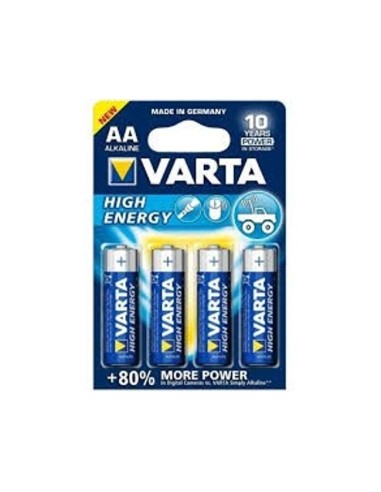 PILA VARTA ALCALINA LONGLIFE POWER AA TIPO LR-06 4 UD.