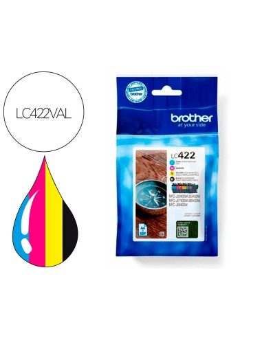 LC-422VAL PACK 4 CARTUCHO BROTHER MFC-J5340DW/MFC-J5740DW N/C/M/A