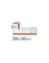 PLANIFICADOR SEMANAL NOBO MAGN.+TABLERO CORCHO HOR.MARCO AL.585X190MM 2