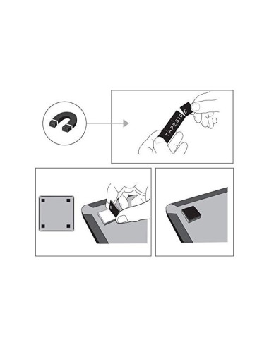 PLANIFICADOR SEMANAL NOBO MAGN.+TABLERO CORCHO HOR.MARCO AL.585X190MM