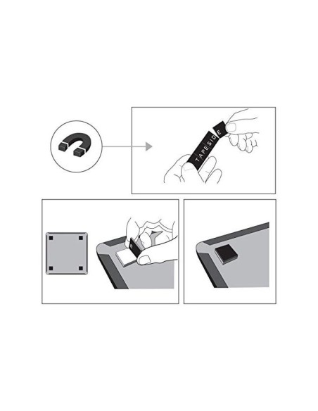 PLANIFICADOR SEMANAL NOBO MAGN.+TABLERO CORCHO HOR.MARCO AL.585X190MM