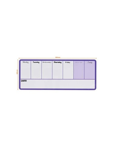 PLANIFICADOR SEMANAL NOBO MAGNETICO VIO.140X360MM