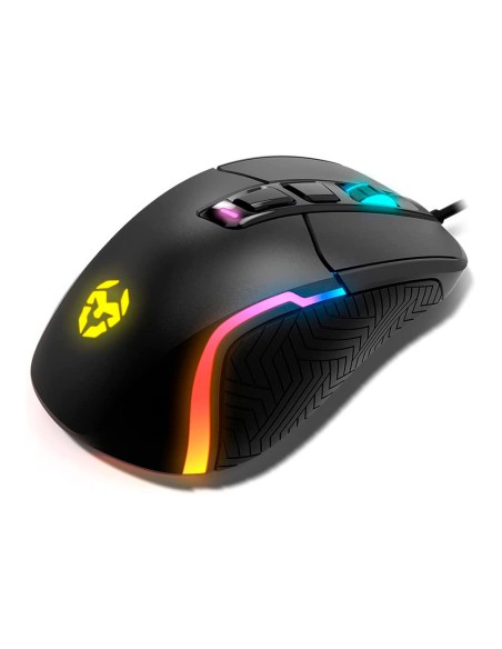 RATON KROM KICK GAMING RGB OPTICO 800-6200 DPI 7 BOTONES ILUMINACION