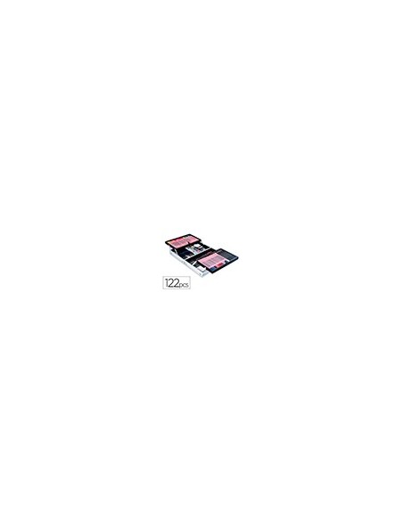 MALETIN PINTURAS DALER ROWNEY METALICO 122 PIEZAS 347X94X240MM