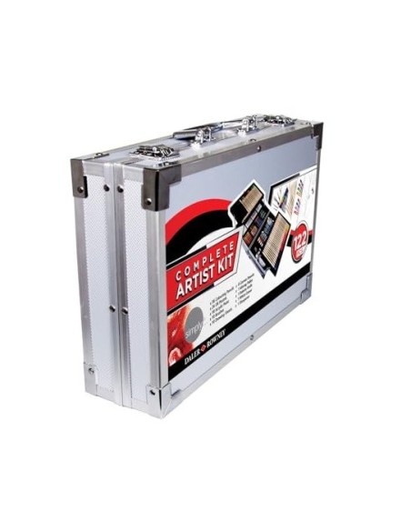 MALETIN PINTURAS DALER ROWNEY METALICO 122 PIEZAS 347X94X240MM