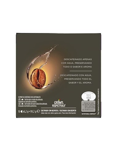 CAFE DOLCE GUSTO ESPRESSO INTENSO DESCAFEINADO INTENS 7  CAJA 16 UD.