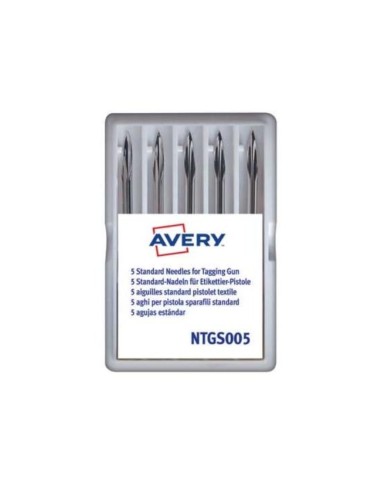 REPUESTO AGUJA AVERY CORTA  BASE PLAST.PISTOLA NAVETES TGS005  5 UD.