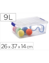 CONTENEDOR PLAST.PLASTICFORTE 9LT.N 29 TPTE.CON T.260X370X140MM