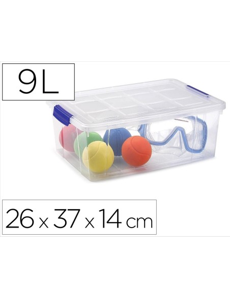 CONTENEDOR PLAST.PLASTICFORTE 9LT.N 29 TPTE.CON T.260X370X140MM