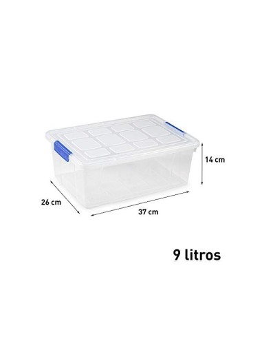 CONTENEDOR PLAST.PLASTICFORTE 9LT.N 29 TPTE.CON T.260X370X140MM
