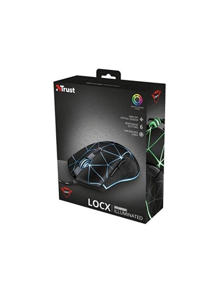 RATON TRUST GXT133 LOCX GAMING OPTICO LED 800-4000 PPP 6B USB NG.