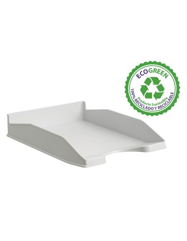 BANDEJA ARCHIVO 2000 ECOGREEN PLAST.100% RECICL FORMATOS A4 FL. GRIS