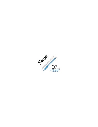 BOLIGRAFO SHARPIE FASHION RETRACTIL TINTA GEL AZ. 0,7MM AZ. HIELO BL.