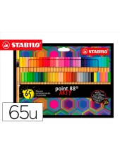 ROTULADOR STABILO POINT 88 FIBRA ARTY LINE  CARTON 65 UD.SURT.
