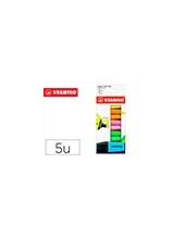 ROTULADOR STABILO BOSS MINI  5 UD.AM./AZUL/NARANJA/ROSA/ VE. 2