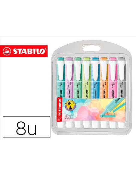 ROTULADOR STABILO FLUOR.SWING COOL PASTEL  8 UD.SURT.