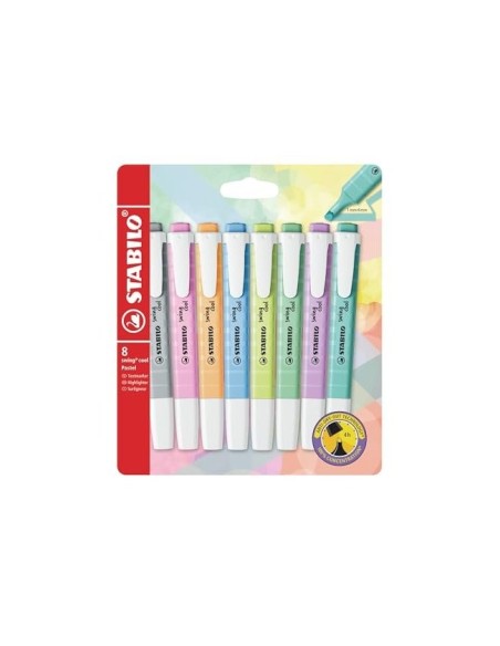 ROTULADOR STABILO FLUOR.SWING COOL PASTEL  8 UD.SURT.