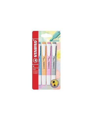 ROTULADOR STABILO FLUOR.SWING COOL PASTEL  4 UD.SURT.